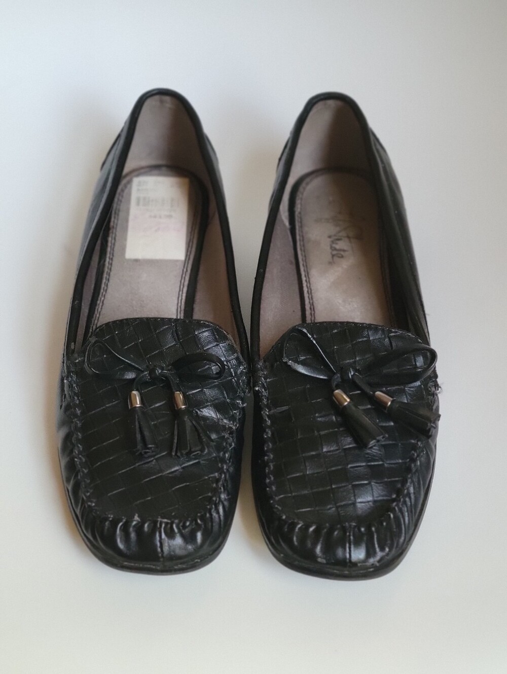 Vintage Loafers w/ Block Heel, Life Stride Black